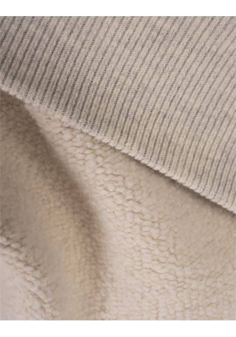 AUTRY Felpa In Jersey Compatto Grigio Con Logo - AUTRY