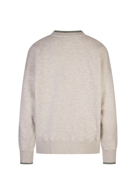 AUTRY Felpa In Jersey Compatto Grigio Con Logo - AUTRY