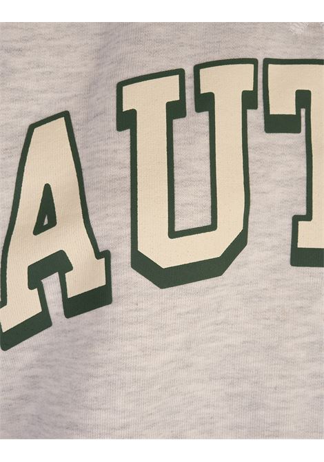 AUTRY Felpa In Jersey Compatto Grigio Con Logo - AUTRY