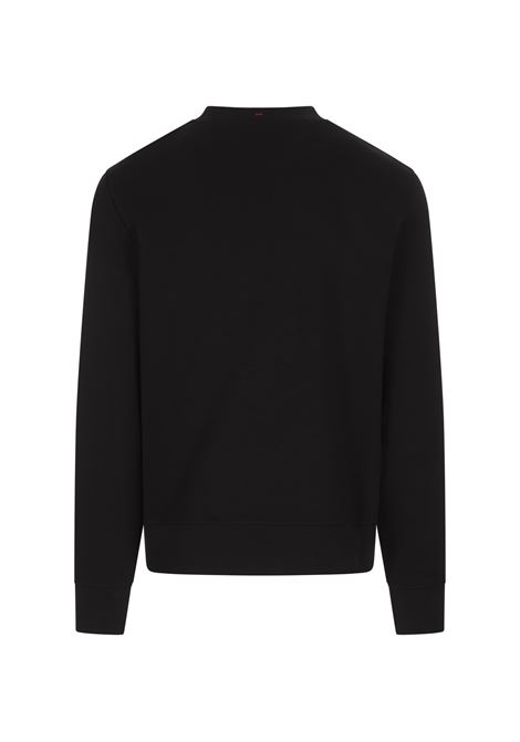 MONCLER GRENOBLE Felpa Nera Con Dettagli Logati - MONCLER GRENOBLE
