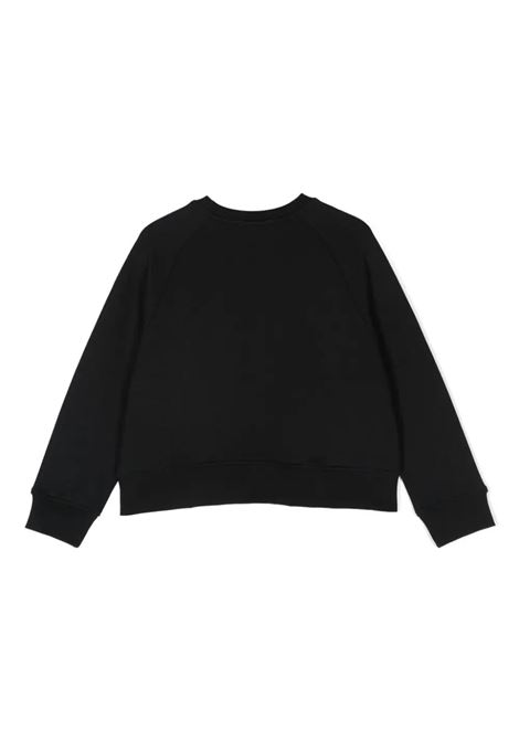 STELLA MCCARTNEY KIDS Felpa Nera Con Logo Circolare Multicolore - STELLA MCCARTNEY KIDS