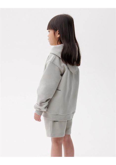 PANGAIA KIDS Felpa Zippata 365 Con Cappuccio Grigia - PANGAIA KIDS