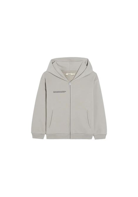 PANGAIA KIDS Felpa Zippata 365 Con Cappuccio Grigia - PANGAIA KIDS