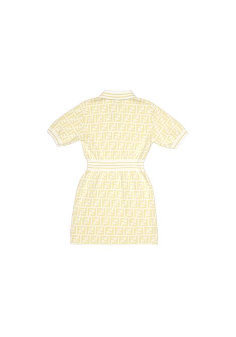 FENDI KIDS Abito Monogram Giallo - FENDI KIDS