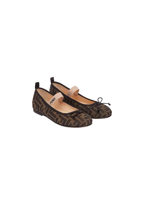 FENDI KIDS Ballerine Jacquard FF - FENDI KIDS