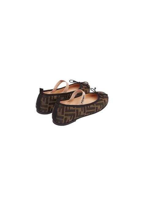 FENDI KIDS Ballerine Jacquard FF - FENDI KIDS