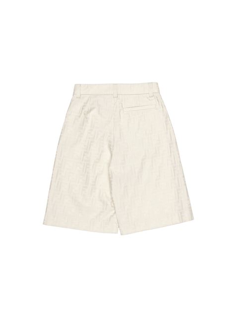 FENDI KIDS Bermuda Monogram Beige - FENDI KIDS