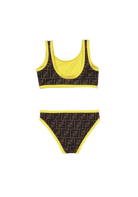 FENDI KIDS Bikini FF Con Logo - FENDI KIDS