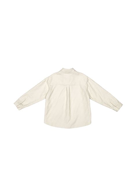 FENDI KIDS Camicia Monogram Beige - FENDI KIDS