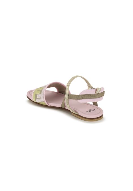 FENDI KIDS Sandali FF Rosa - FENDI KIDS