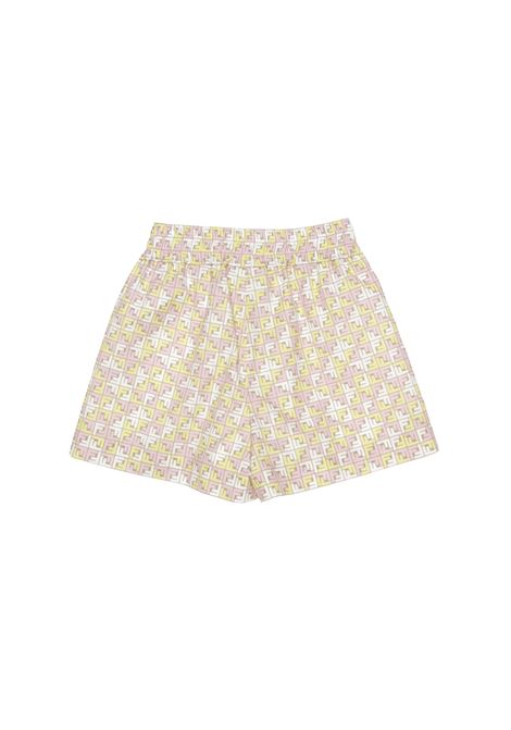 FENDI KIDS Shorts Con Motivo Monogram - FENDI KIDS