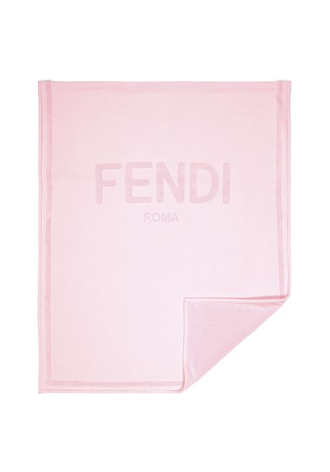 FENDI KIDS Telo Mare Rosa Con Logo - FENDI KIDS