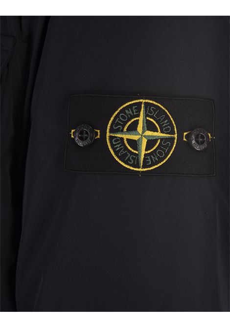STONE ISLAND Field Jacket In Micro Twill Blu Navy - STONE ISLAND