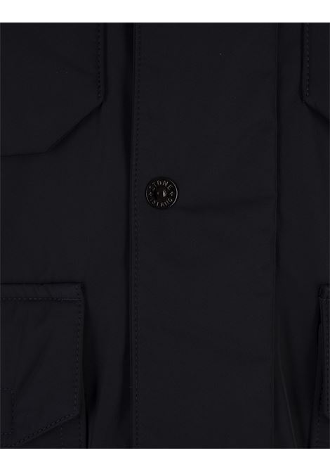 STONE ISLAND Field Jacket In Micro Twill Blu Navy - STONE ISLAND