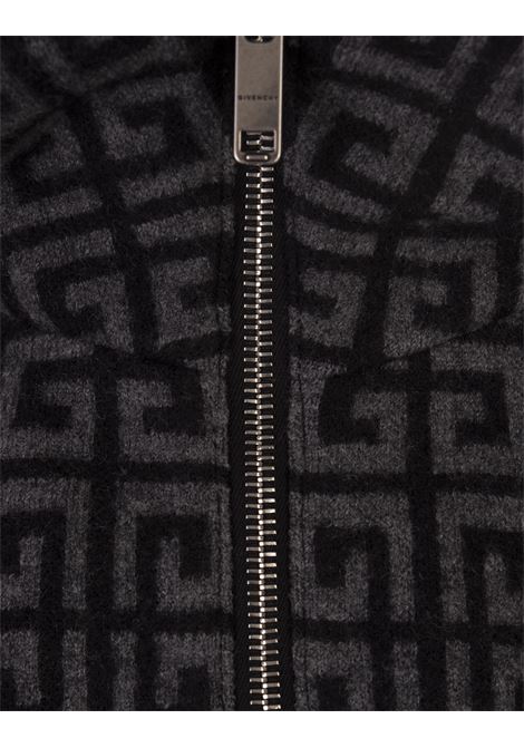 GIVENCHY Giacca 4G Reversibile Con Cappuccio Nera In Lana - GIVENCHY