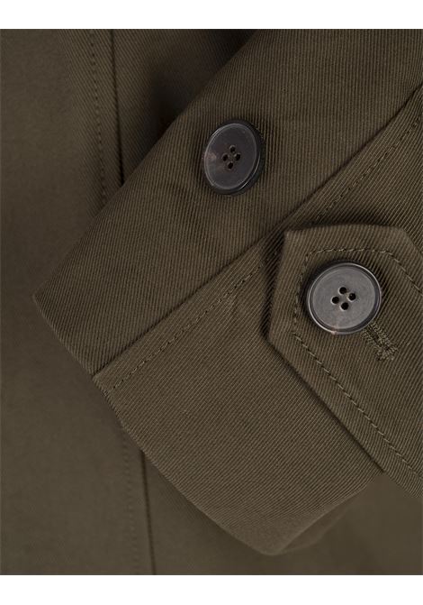 ALEXANDER MCQUEEN Giacca Boxy Corta Con Maniche Blusanti In Kaki - ALEXANDER MCQUEEN