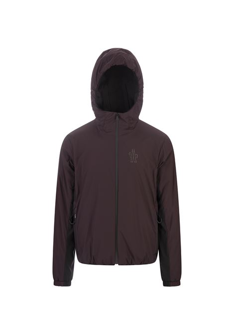 MONCLER GRENOBLE Giacca Con Cappuccio Bissen Marrone Scuro - MONCLER GRENOBLE