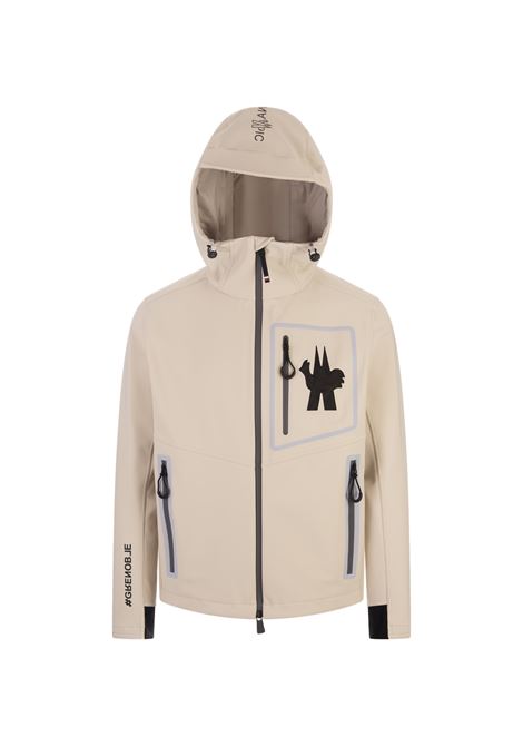 MONCLER GRENOBLE Giacca Con Cappuccio Cormet Beige - MONCLER GRENOBLE