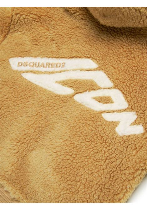 DSQUARED2 KIDS Giacca Con Cappuccio Icon In Teddy Beige - DSQUARED2 KIDS