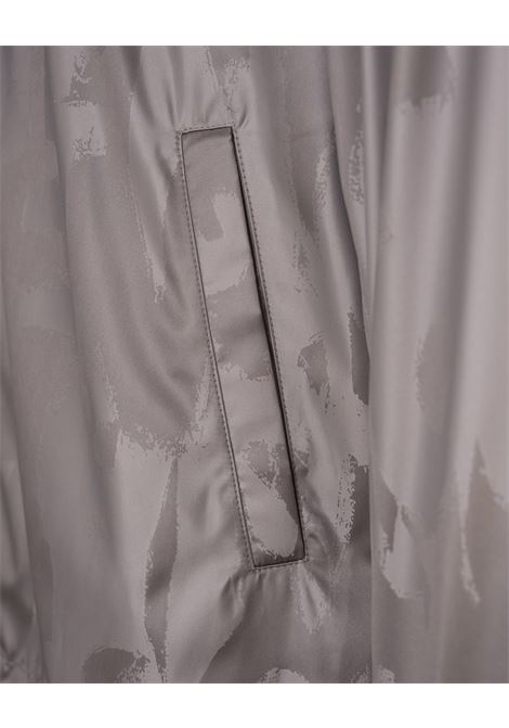 ALEXANDER MCQUEEN Giacca Con Cappuccio McQueen Graffiti In Argento - ALEXANDER MCQUEEN
