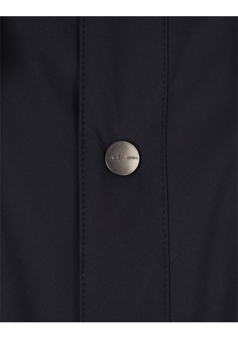 KITON Giacca Imbottita Stile Camicia In Nylon Blu Notte - KITON