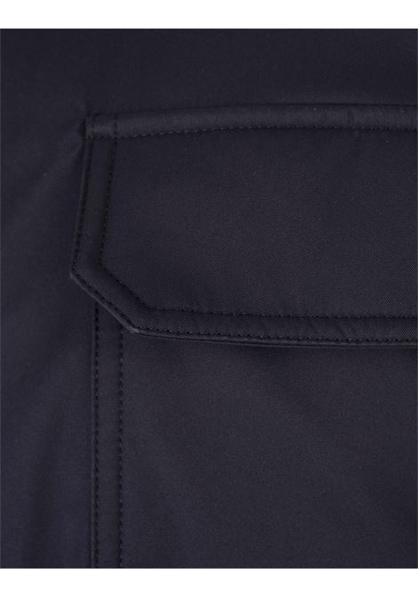 KITON Giacca Imbottita Stile Camicia In Nylon Blu Notte - KITON