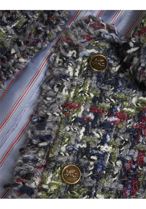 ETRO Giacca In Bouclé Multicolor Con Bottoni Pegaso - ETRO