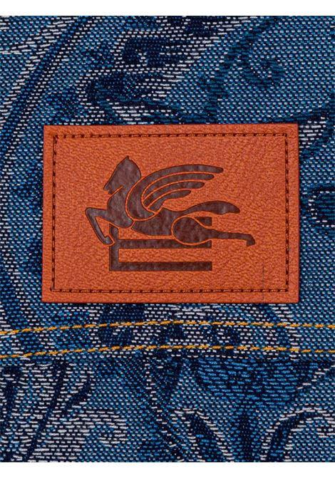 ETRO KIDS Giacca In Denim Blu Con Motivi Paisley All-Over - ETRO KIDS