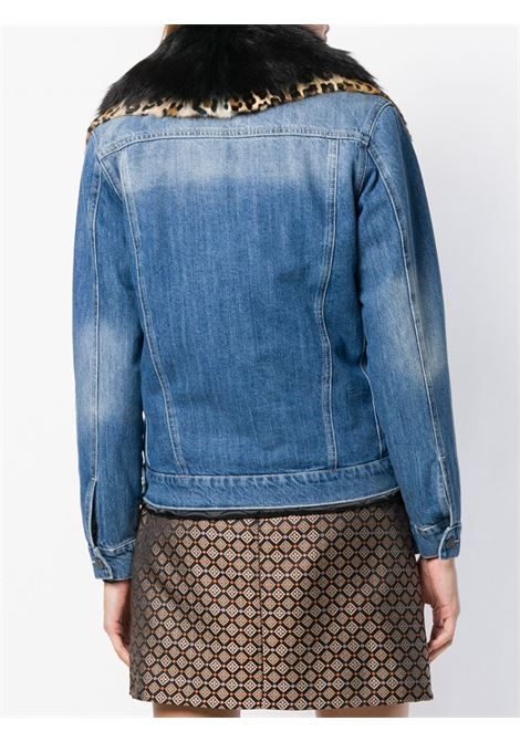 SIMONETTA RAVIZZA Giacca In Denim Con Collo Di Pelliccia - SIMONETTA RAVIZZA