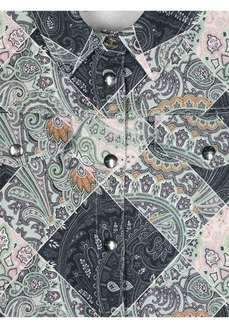 ETRO KIDS Giacca In Denim Paisley Blu Navy - ETRO KIDS