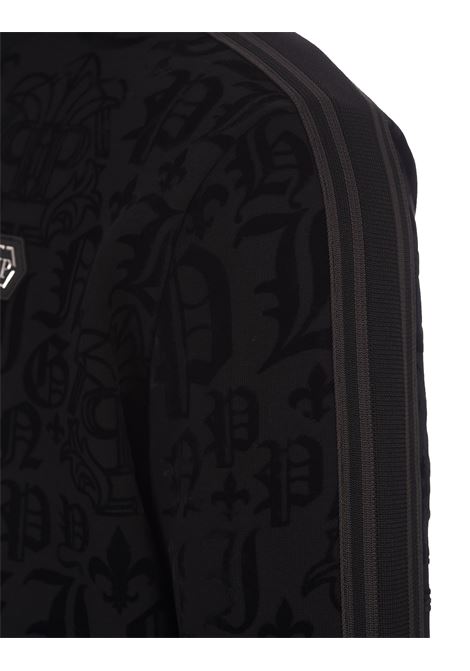 PHILIPP PLEIN Giacca Jogging Gothic Plein Nera - PHILIPP PLEIN