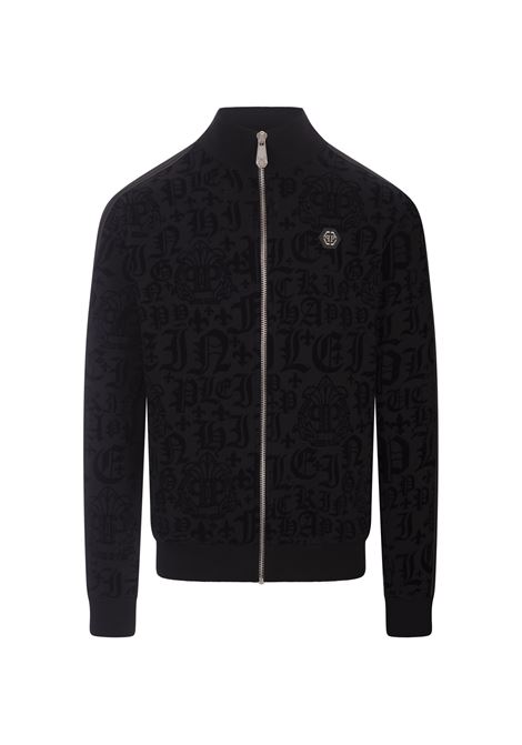 PHILIPP PLEIN Giacca Jogging Gothic Plein Nera - PHILIPP PLEIN
