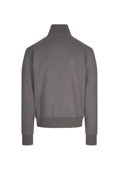 GIVENCHY Giacca Sportiva In Tessuto Garzato Grigio Con Dettaglio 4G - GIVENCHY