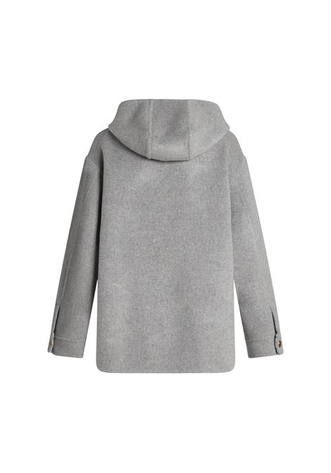 ETRO Giaccone In Doppio Tessuto Di Lana E Cashmere Grigio - ETRO