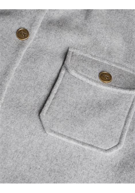 ETRO Giaccone In Doppio Tessuto Di Lana E Cashmere Grigio - ETRO