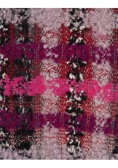 KHRISJOY Gilet Cropped Joy In Tweed Fucsia - KHRISJOY