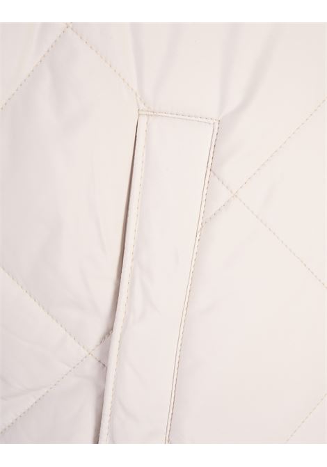 BOSS Gilet Idrorepellente Bianco Con Impunture A Rombi - BOSS