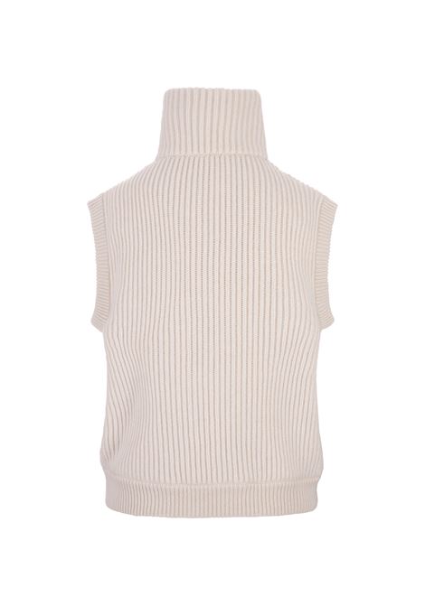 FEDELI Gilet Imbottito Andrea In Cashmere Ghiaccio - FEDELI