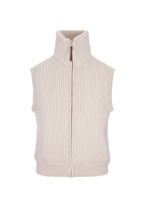 FEDELI Gilet Imbottito Andrea In Cashmere Ghiaccio - FEDELI