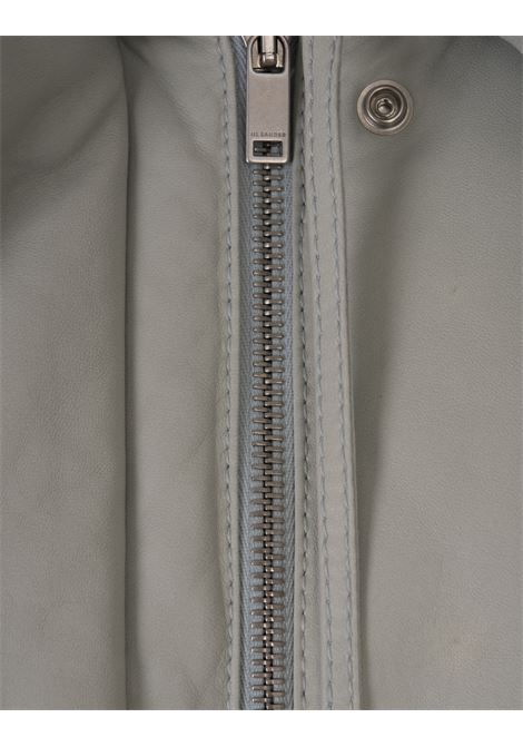 JIL SANDER Gilet Imbottito In Pelle Verde Salvia - JIL SANDER