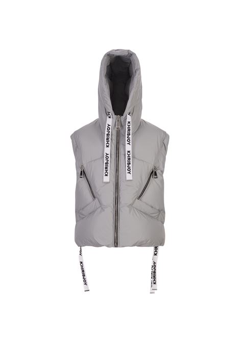 KHRISJOY Gilet Imbottito Khris Iconic Grigio - KHRISJOY