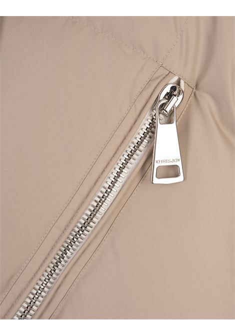 KHRISJOY Gilet Imbottito Khris Iconic Sabbia - KHRISJOY