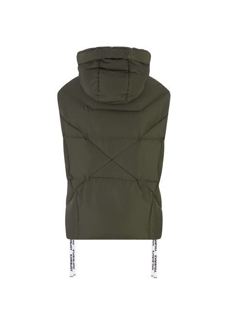 KHRISJOY Gilet Imbottito Khris Iconic Verde Muschio - KHRISJOY