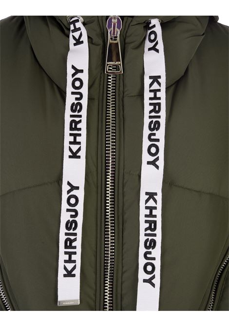 KHRISJOY Gilet Imbottito Khris Iconic Verde Muschio - KHRISJOY
