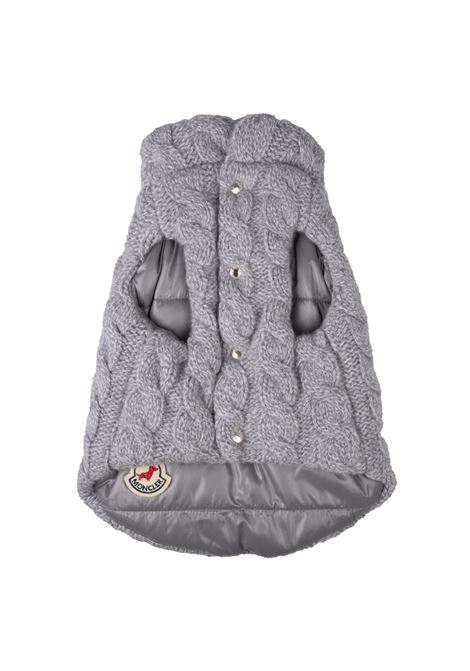 MONCLER Gilet Imbottito Reversibile Per Cani Grigio - MONCLER