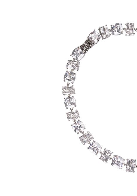 RABANNE Girocollo In Ottone Argentato Con Cristalli - RABANNE