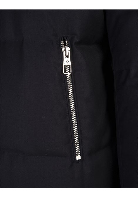 MONTECORE Giubbotto Imbottito In Lana Blu Navy - MONTECORE