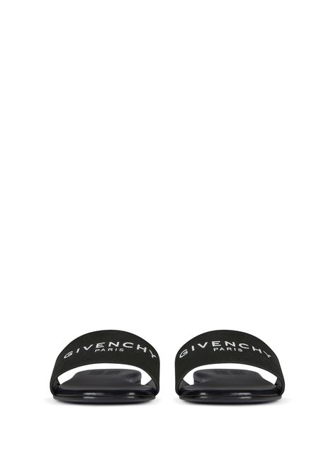 GIVENCHY Mule Piatte 4G In Tela Nera - GIVENCHY