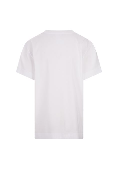 GIVENCHY T-Shirt Bianca Con Logo In Tono - GIVENCHY