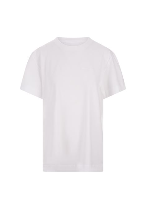 GIVENCHY T-Shirt Bianca Con Logo In Tono - GIVENCHY
